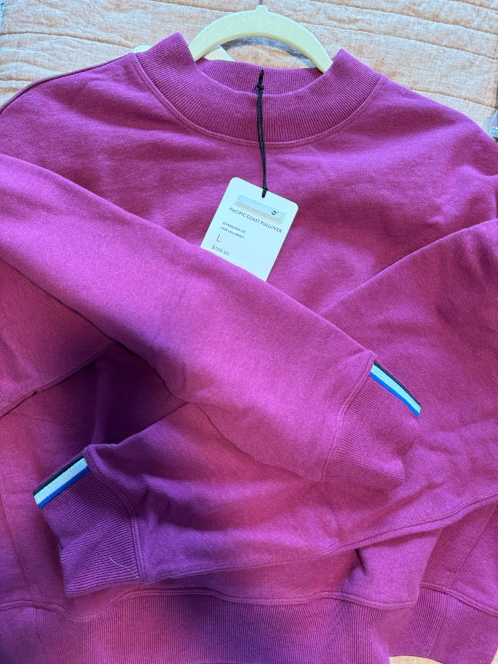 Kit and Ace Pacific Coast Pullover in Loganberry